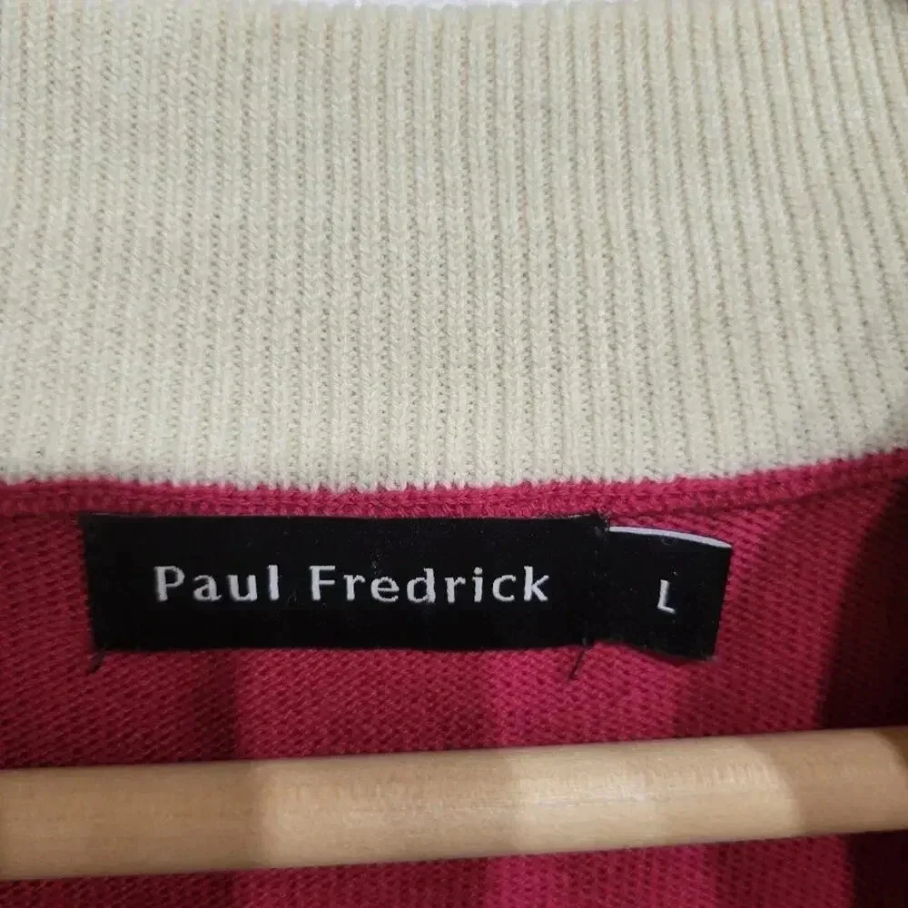 Paul Fredrick 1/2 Zip Supima Cotton Sweater Large